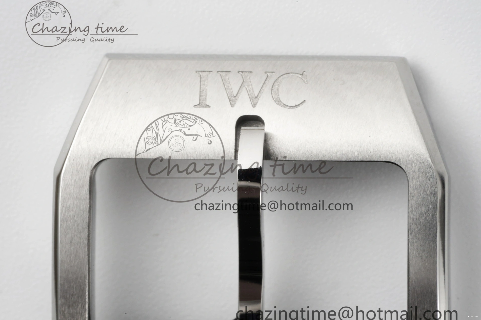 MIROTIME 0423 Pilot Chrono SS AZF 1:1 Best Edition Blue Dial on Brown Leather Strap A TimelessDesign 7060